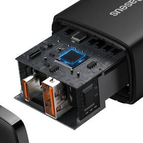Nabíjačka do siete Baseus USB-A, USB-C, 20 W čierna

 obrázok produktu 4 z 7