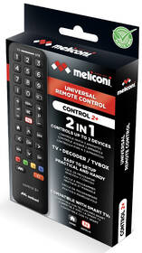 Diaľkový ovládač Meliconi Control 2+ čierny

 obrázok produktu 1 z 1