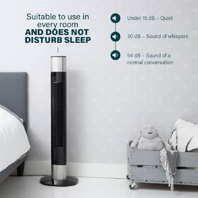 Ventilátor stĺpový Princess 358280 čierny/strieborný

 obrázok produktu 12 z 13