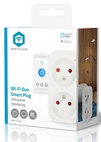 Inteligentná zásuvka Nedis SmartLife, merač spotreby, diaľkovo ovládateľná, Wi-Fi, IP21, 3680 W biela

 obrázok produktu 11 z 11