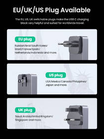 Nabíjačka do siete UGREEN 65W GaN Tech Ultra-Slim strieborná

 obrázok produktu 10 z 10