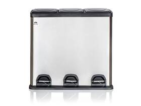 Odpadkový kôš na triedený odpad BRILANZ SAVERY 60 l (3 x 20 l) čierny/nerez

 obrázok produktu 2 z 8