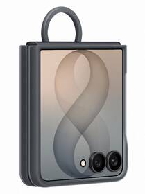 Kryt na mobil Samsung Silikónový s magnetom a držiakom na prst Galaxy Z Flip8 čierny

 obrázok produktu 3 z 5