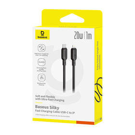 Kábel Baseus Silky USB-C/Lightning, 20W, 1m čierny

 obrázok produktu 4 z 5