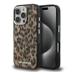 Kryt na mobil Karl Lagerfeld IML Leopard MagSafe na Apple iPhone 16 Pro hnedý

 obrázok produktu 3 z 6