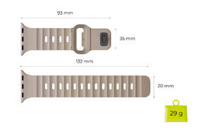 Remienok Mobile Origin Strap III na Apple Watch 44/45/46/49mm béžový

 obrázok produktu 12 z 13