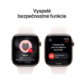 Inteligentné hodinky Apple GPS + Cellular 42mm zlatý titán - svetlo rumený športový remienok - S/M 

 obrázok produktu 5 z 7