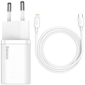 Nabíjačka do siete Baseus Super Si Quick Charger, 20W + USB-C/Lightning kábel 1m biela

 obrázok produktu 3 z 3