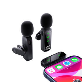 Mikrofón WG 2 in 1 Wireless Microphone PRO čierny

 obrázok produktu 3 z 5