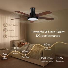 Ventilátor stropný Rohnson R-8155 čierny/hnedý

 obrázok produktu 2 z 11