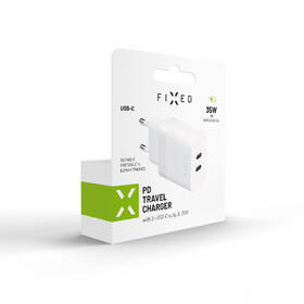 Nabíjačka do siete FIXED 2x USB-C PD, 35W biela

 obrázok produktu 6 z 6