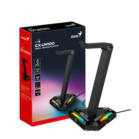 Stojanček Genius GX-UH100 na headset, RGB, USB hub čierny

 obrázok produktu 2 z 2