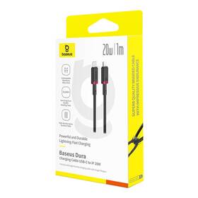 Kábel Baseus Dura USB-C/Lightning, 20W, 1m čierny/červený

 obrázok produktu 15 z 16