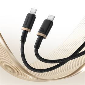 Kábel Baseus Dura USB-C/USB-C, 100W, 2m čierny/zlatý

 obrázok produktu 6 z 16