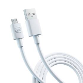 Kábel 3mk Hyper USB-A/microUSB, 2,4A, 1,2m biely

 obrázok produktu 1 z 8