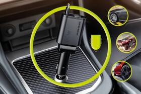 Adaptér do auta Mobile Origin 3in1 50W CA27 - USB-C, USB-A + USB-C kábel čierny/sivý

 obrázok produktu 11 z 13