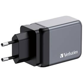 Cestovný adaptér Verbatim GNC-65 GaN 65W, 2x USB-C PD 65W, 1x USB-A QC 3.0 strieborný

 obrázok produktu 2 z 6