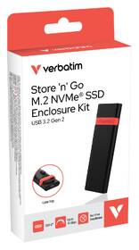 Externý rámček Verbatim Store 'n' Go M.2 NVMe SSD Enclosure Kit, 10 Gbps, USB-C/A čierny

 obrázok produktu 10 z 18