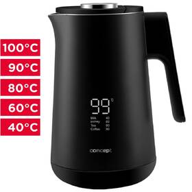 Rýchlovarná kanvica Concept RK3340 INTUITIVE, 1,7 l čierna

 obrázok produktu 1 z 14