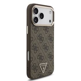 Kryt na mobil Guess 4G Strass Triangle Logo Gold Frame MagSafe na Apple iPhone 18 Pro hnedý

 obrázok produktu 2 z 6