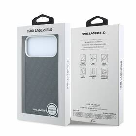 Kryt na mobil Karl Lagerfeld PU Grained Allover Semi Wrap Magsafe na Apple iPhone 18 Pro čierny

 obrázok produktu 6 z 6