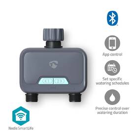 Zavlažovací systém Nedis Bluetooth regulátor prietoku vody sivý

 obrázok produktu 7 z 14
