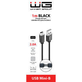 Kábel WG USB/Mini USB, 1m čierny

 obrázok produktu 1 z 1