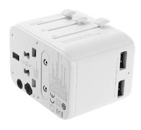 Cestovný adaptér FIXED pre EU, UK a USA/AUS, s 1xUSB-C a 2xUSB výstupom, GaN, PD 30W biely

 obrázok produktu 7 z 11