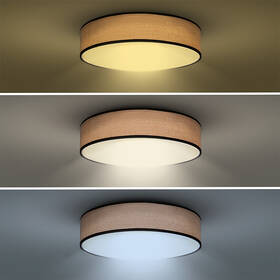 LED stropné svietidlo Solight Brownie, 48W, 3360lm, 40cm, teplá/neutrálna/studená biela, diaľkové ovládanie čierne/hnedé

 obrázok produktu 5 z 8
