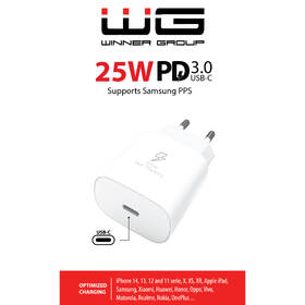 Nabíjačka do siete WG USB-C PD 25W biela

 obrázok produktu 1 z 1