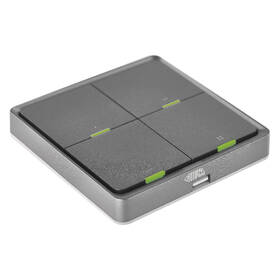 Vypínač EMOS GoSmart IP-2004ZB, ZigBee 3.0, 4-tlačidlový sivý

 obrázok produktu 2 z 8