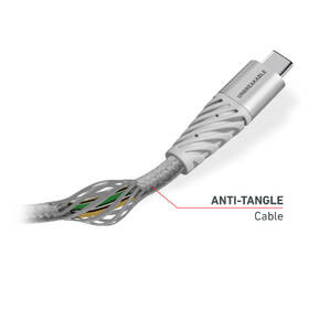 Kábel SBS Aramid Fibre USB-C/USB-C, 60 W, 1,5 m sivý

 obrázok produktu 2 z 4