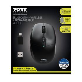 Myš PORT CONNECT Office Rechargeable BT Combo čierna

 obrázok produktu 3 z 4