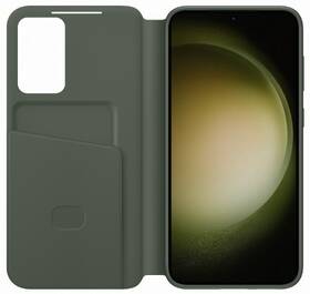 Puzdro na mobil flipové Samsung Smart View na Galaxy S23+ zelené

 obrázok produktu 3 z 4