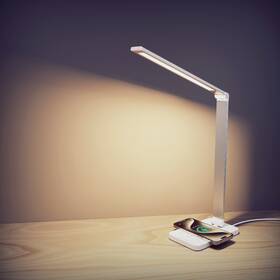 Stolná lampa Cubenest LTW01C stmievateľná s 10W bezdrôtovým nabíjaním biela

 obrázok produktu 12 z 14