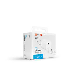 Nabíjačka do siete FIXED Mini, PD 20W, 1xUSB-C + USB-C/USB-C kabel, 1,2m biela

 obrázok produktu 10 z 10