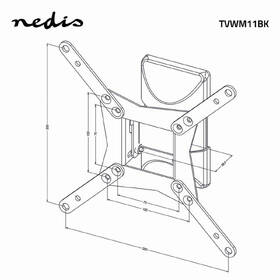 Držiak na TV Nedis Full Motion, pre uhlopriečky 10" až 32", nosnosť 30 kg čierny

 obrázok produktu 7 z 8