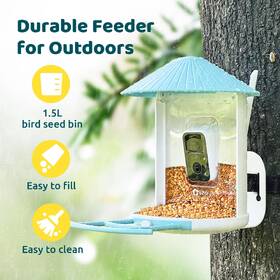 Vtáčie krmítko Birdfy s kamerou a solárnym panelom (AI predplatné) 

 obrázok produktu 5 z 9