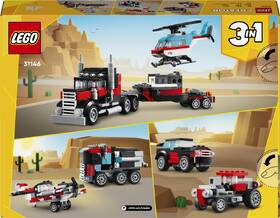 Stavebnica LEGO® Creator 3 v 1 31146 Náklaďák s plochou korbou a helikoptéra 

 obrázok produktu 9 z 9