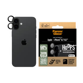Ochranné sklo šošovky fotoaparátu PanzerGlass HoOps na Apple iPhone 17/16/16 Plus čierne

 obrázok produktu 1 z 3