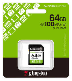 Pamäťová karta Kingston Canvas Select Plus SDXC 64GB UHS-I U1 (R100) čierna

 obrázok produktu 2 z 2