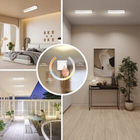 LED stropné svietidlo IMMAX NEO LITE LUNGO SMART, 58cm, 20W, 1520lm, s podporou BEACON, Wi-Fi, TUYA biele

 obrázok produktu 7 z 8