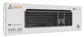 Klávesnica SBOX WK-26, US layout čierna/sivá

 obrázok produktu 8 z 8