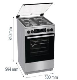 Kombinovaný sporák Gorenje GKS5C70XF nerez

 obrázok produktu 12 z 12