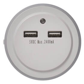 Nočné svetlo EMOS do zásuvky s 2× USB 

 obrázok produktu 1 z 5