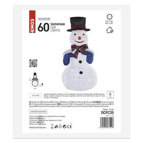 LED dekorácie EMOS snehuliak, 60 LED, studená biela 

 obrázok produktu 4 z 6