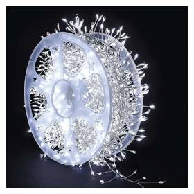 LED reťaz EMOS na cívce, nano, stříbrný, 9,6 m, venkovní i vnitřní, studená bílá, časovač strieborný

 obrázok produktu 1 z 7