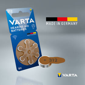 Batéria do načúvacích prístrojov Varta Hearing Aid Battery 312, blistr 6ks 

 obrázok produktu 5 z 5