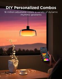 LED stropné svietidlo Govee Pendant Light RGBICWW, Matter čierne

 obrázok produktu 3 z 6