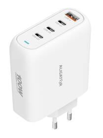 Nabíjačka do siete Aligator Power Delivery 100W, 3× USB-C + 1× USB-A biela

 obrázok produktu 1 z 1